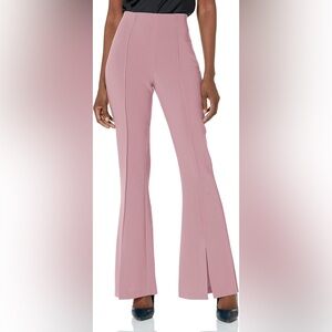 NWT $325 CINQ À SEPT Billie Flare Split-cuff Pants In Warm Mauve